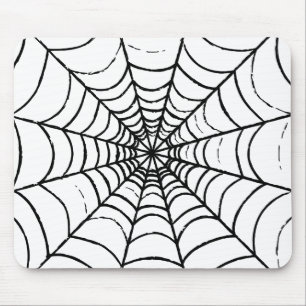 Aシンプルくもの巣 マウスパッド