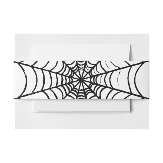 Aシンプルくもの巣 招待状ベリーバンド (正面例)