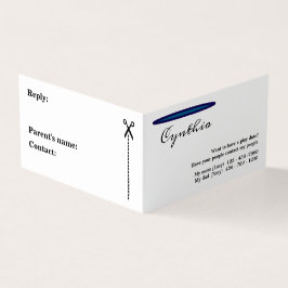 Aシンプルしかエレガント遊Date Kids 名刺