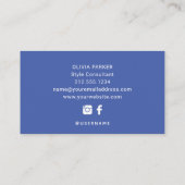 Aシンプル |はっきりしたとモダンタイポグラフィ 名刺 (裏面)