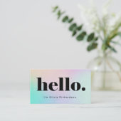 Aシンプル | ホログラフィモダンックの外観 名刺 (スタンド正面)