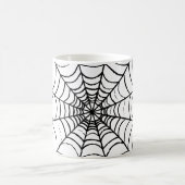 Aシンプル Spider'sくもの巣 – クローズアップ コーヒーマグカップ (中央)