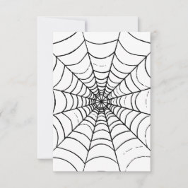 Aシンプル Spider'sくもの巣 – クローズアップ サンキューカード