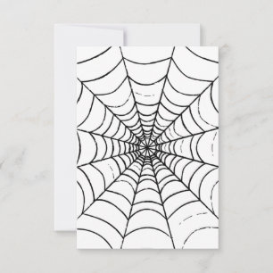 Aシンプル Spider'sくもの巣 – クローズアップ サンキューカード