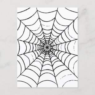 Aシンプル Spider'sくもの巣 – クローズアップ ポストカード