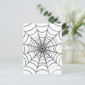 Aシンプル Spider'sくもの巣 – クローズアップ ポストカード (スタンド正面)