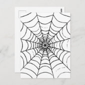 Aシンプル Spider'sくもの巣 – クローズアップ ポストカード (正面/裏面)
