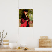 Aスペインの美しい1872 (キャンバス上の油) ポスター (キッチン)