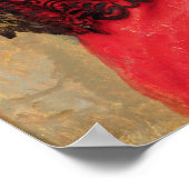 Aスペインの美しい1872 (キャンバス上の油) ポスター (角)