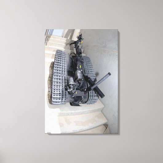 Aタロン3Bロボットユニット登山Aステイ飛行 キャンバスプリント (正面)