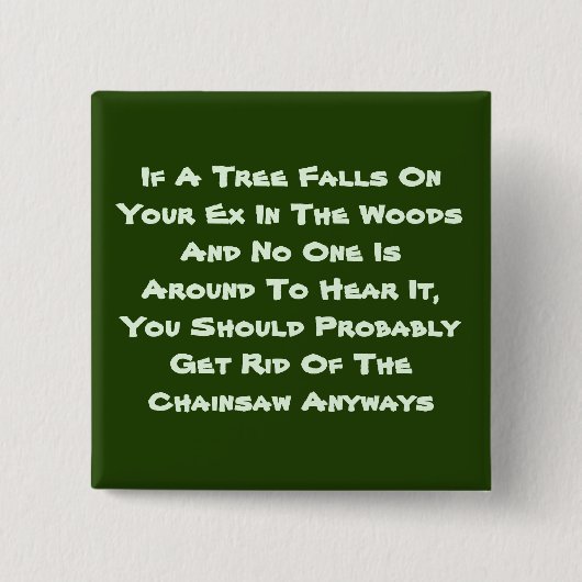 Aツリーもし秋スクエアボタン 缶バッジ (正面)