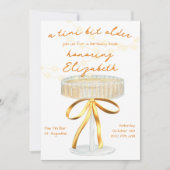 Aティニビット古いマルティニテーマ誕生日招待状 招待状 (正面)