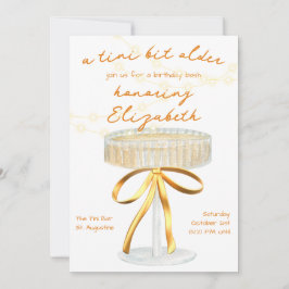Aティニビット古いマルティニテーマ誕生日招待状 招待状