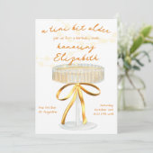 Aティニビット古いマルティニテーマ誕生日招待状 招待状 (スタンド正面)