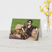 Aデイ・アット・ザ・ドッグパーク カード (黄色い花)