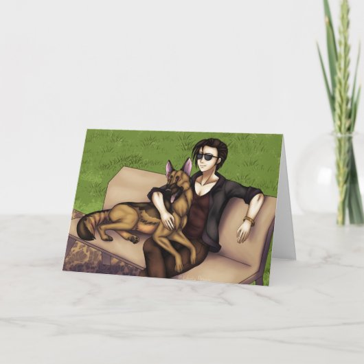 Aデイ・アット・ザ・ドッグパーク カード (正面)