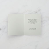 Aトーストツーホリデー応援キツネファミリークリスマスカード カード (内部)