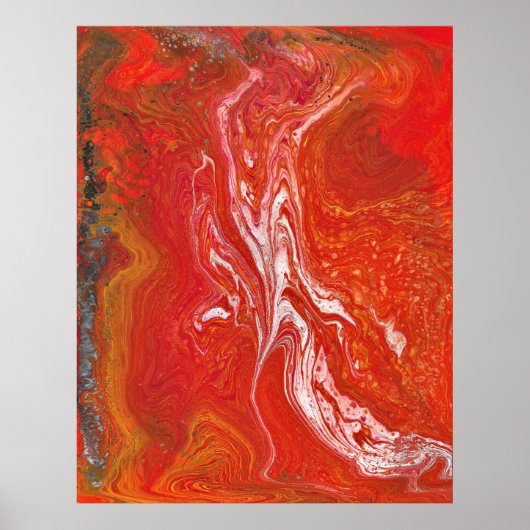 Aドライ保ビン1赤鮮やかポスタープリント ポスター (正面)