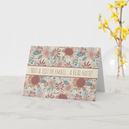 Aノートメ実在ントメかわいらしンカリー カード (黄色い花)