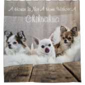 Aハウスはホームチワワ写真ではない シャワーカーテン (正面)