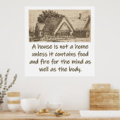 Aハウスは家ではない – ホーム引用文 ポスター (キッチン)