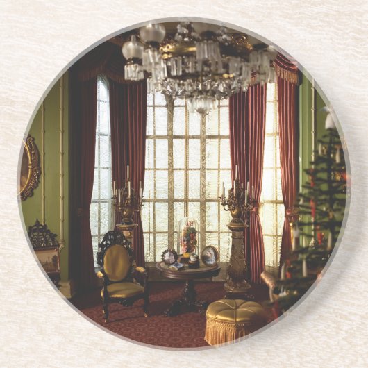 Aビクトリアン Christmas – 砂岩コースター コースター (正面)