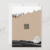 Aビーチパーティー誕生日招待状 招待状 (裏面)