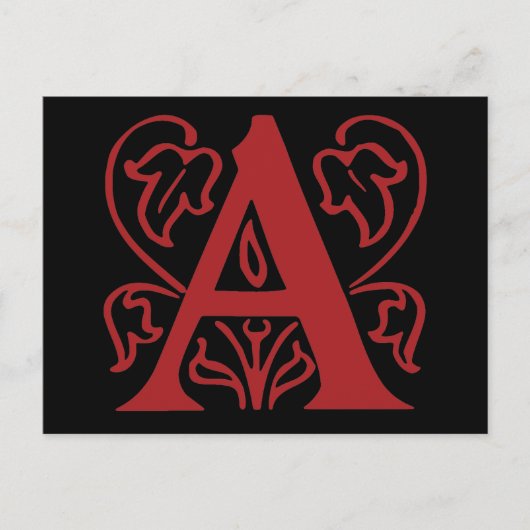 Aファンシー文字 ポストカード (正面)