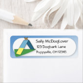 Aフレームおもしろいコーギ機敏性 ラベル (インサイチュ)