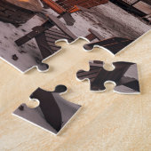 Aフレームキャビンハウスクリスマス ジグソーパズル (側面)