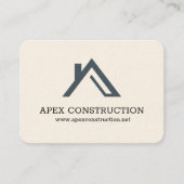 Aフレームルーフハウスロゴ名刺デザイン» 名刺 (正面)