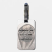 Aフード付きスウェットシャツ ラゲッジタグ (裏面縦)