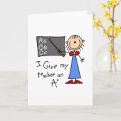 Aプラス先生 カード (黄色い花)