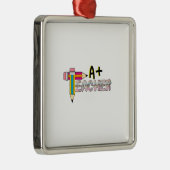 Aプラス先生 メタルオーナメント (右)