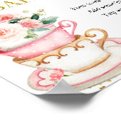 Aベビー醸造茶パーティーモモモザバーサイン ポスター (角)