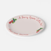 Aベリースペシャル小さな女の子赤面ベビーシャワー ペーパープレート (アングル)