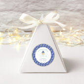 Aベリー甘い男の赤ちゃんシャワーブルーベリースクエア ラウンドシール