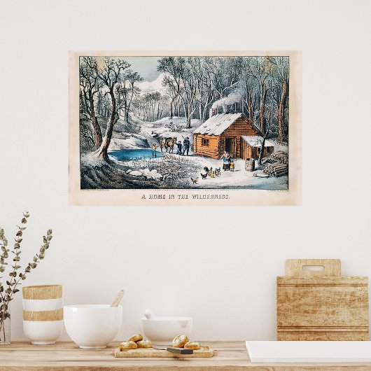 Aホームインザワイルドネスキュリエ&イヴ ポスター (キッチン)