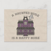 Aホーム幽霊のよく出るはハッピーホームクロスシール ポストカード (正面)