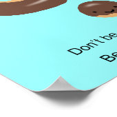 Aホールになるなポスタードーナツの穴おもしろいに ポスター (角)