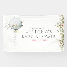 Aボーイ |ベビーシャワーウェルカムバナー 横断幕