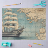 Aマップ航海のシリーズデザイン4 薄葉紙 (クラフト)