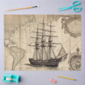 Aマップ航海のシリーズデザイン5 薄葉紙 (クラフト)