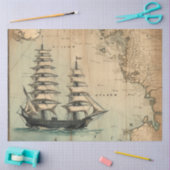 Aマップ航海のシリーズデザイン7 薄葉紙 (クラフト)