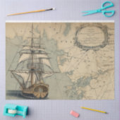 Aマップ航海のシリーズデザイン9 薄葉紙 (クラフト)