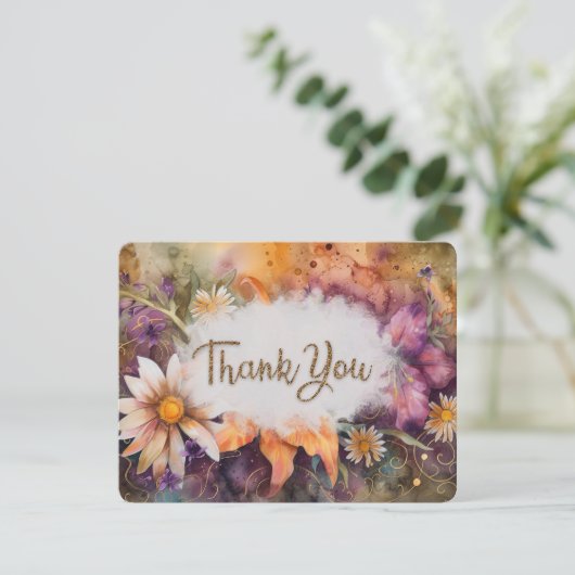 Aモダンサンキューブーケフラットサンキューカード サンキューカード (スタンド正面)