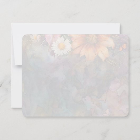 Aモダンサンキューブーケフラットサンキューカード サンキューカード (裏面)