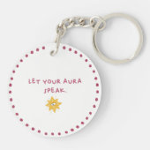 Aモノグラムキーチェーン – Aura Edition キーホルダー (裏面)