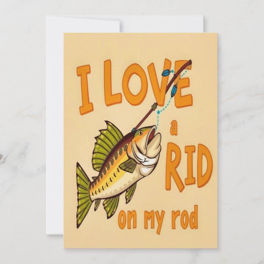 Aユーモアのある魚釣り 招待状 (正面)