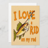 Aユーモアのある魚釣り 招待状 (正面/裏面)